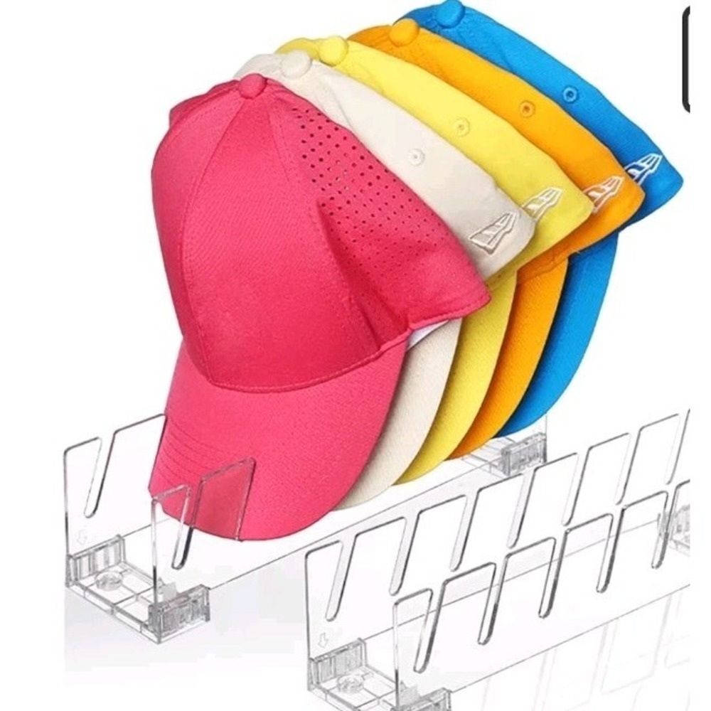 Hat Stand for Baseball Caps,2 Pack Acrylic Hat Organizer for 14 Baseball Caps...